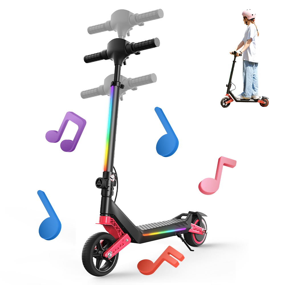 RIDEN K6 Kids Electric Scooter | Dual Suspension, LED Display, Top Speed 9mph, Ages 6+