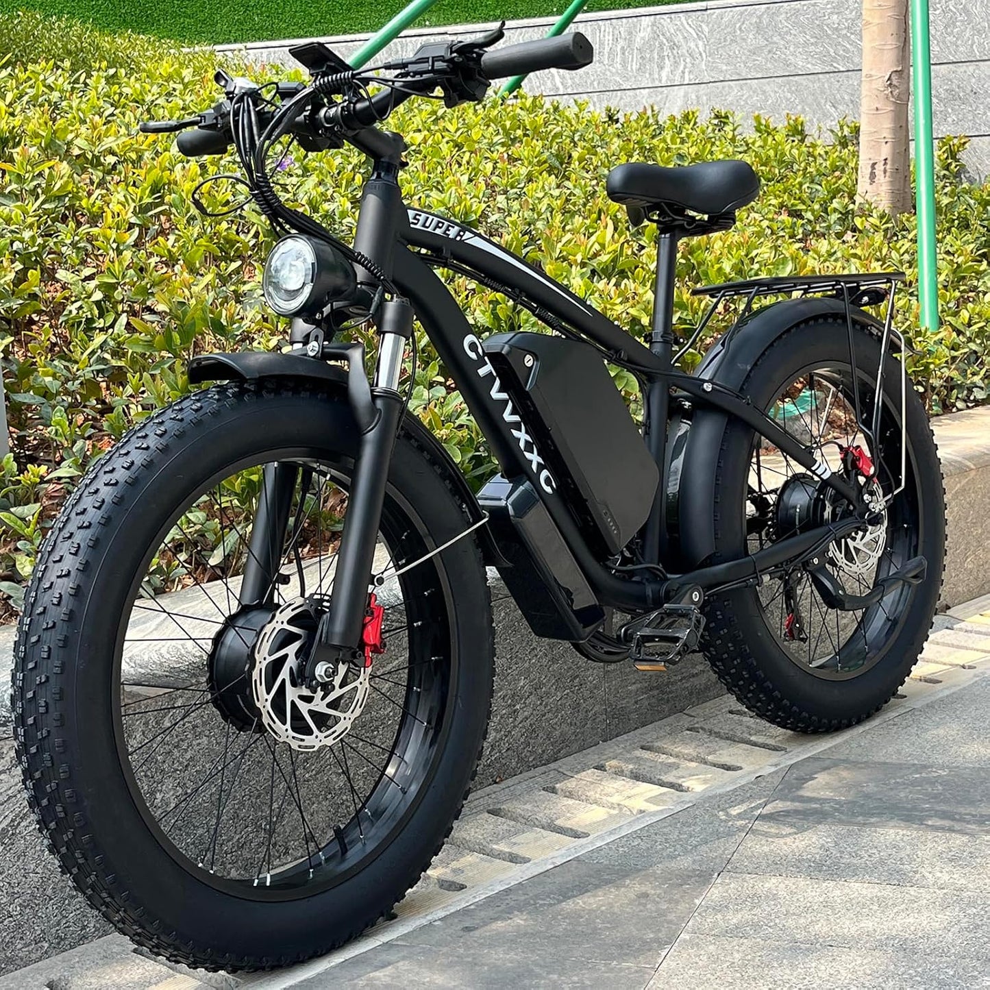 RIDEN X6 Dual-Motor Fat-Tyre Electric Bike | 52V Removable Battery, 7-Speed, 24" Fat Tyres, Hydraulic Brakes