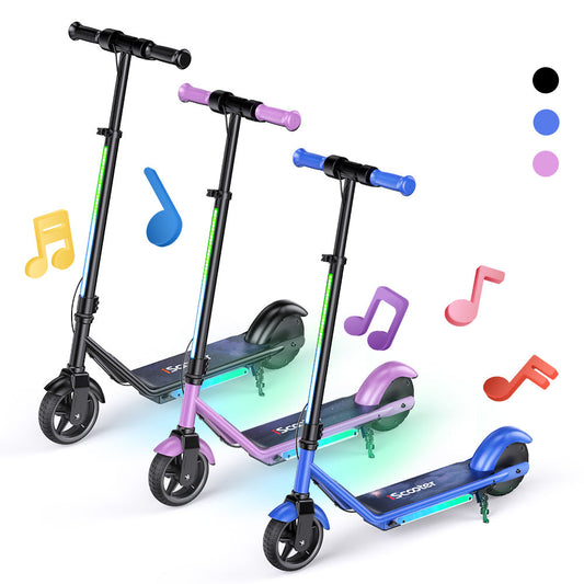 RIDEN iK3Pro Kids Electric Scooter | Height-Adjustable, Colourful LED Lights, Top Speed 6mph, Ages 4+