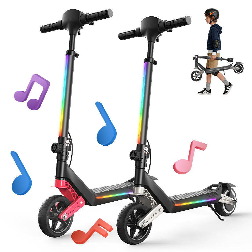 RIDEN K6 Kids Electric Scooter | Dual Suspension, LED Display, Top Speed 9mph, Ages 6+
