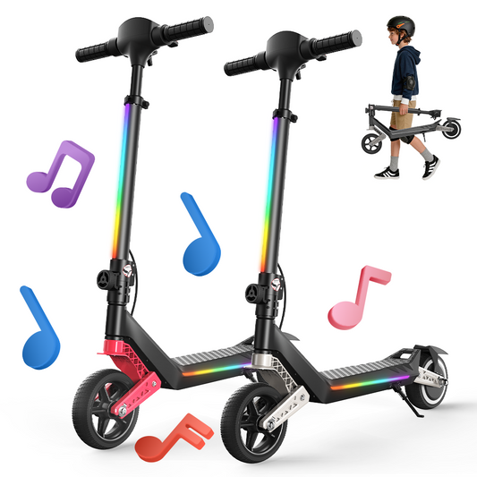 RIDEN K6 Kids Electric Scooter | Dual Suspension, LED Display, Top Speed 9mph, Ages 6+